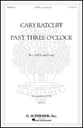 Past Three O'Clock SATB choral sheet music cover